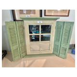 Rustic Shuttered Cabinet Mirror