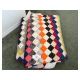 Unfinished Patchwork Quilt and Storage
