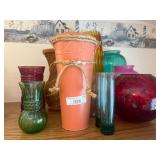 Assorted Colored Vases