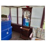 Vintage Hall Tree with Mirror