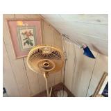 Vintage Fan and Lamp