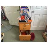 Vintage File Cabinet with Books