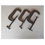 Vintage C-Clamps Set