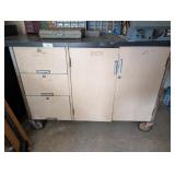 Vintage Workshop Storage Cabinet