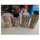 Collection of Wine Corks in Jars