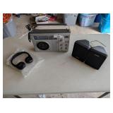 Sears Radio with Speakers & Headphones