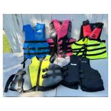Collection of Assorted Life Vests