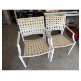 Vintage Webbed Patio Chairs