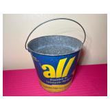 Vintage "All"  Detergent Tin Bucket