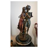 23"bronze statue by Augusta Moreau
