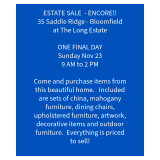 Encore - One Last Day Estate Sale at Beautiful Bloomfield CT Condo