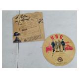 1944 Letter on a Record