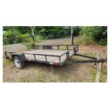 single axle utility trailer 8x12