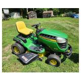 John Deere E130 ride-on mower, 42-in deck