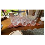 Late 20th C Cut Glass Mugs Set of 8