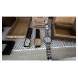 3 Quartz Watches Baccarat Cigar Box Honda Fob