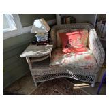 Henry Link Smithsonian Collection Wicker Phone Table