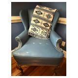 Vintage wing back chair