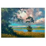 "🌩️ “Spine Tingler” – Old Upson Palette Masterwork by Harold Newton, 24x36  "