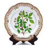 Royal Copenhagen Flora Danica reticulated Plate, 13x1.5