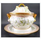 Royal Copenhagen Flora Danica Covered Tureen with Underplate,13x13x12