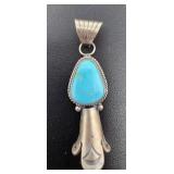 Navajo Squash Blossom Pendant