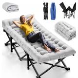 Portable Gray Camping Cot