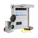 White 30 Amp 6-Circuit Transfer Switch Kit