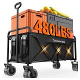 All-Terrain Collapsible Wagon 300L Black