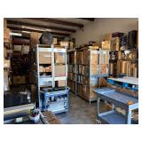 Clean, organized warehouse. All lots staged and boxed for easy pickup.