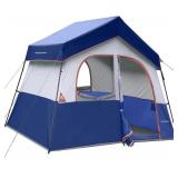 HIKERGARDEN 6-Person Waterproof Tent – Easy Setup, Spacious Design
