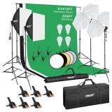 EMART Photo Studio Kit – Backdrops, Stands, Lights & Carry Bag