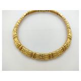 Vintage Estate Chunky Thick 18K Yellow Gold Necklace