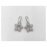Graff Wildflower Diamond 18K White Gold Earrings