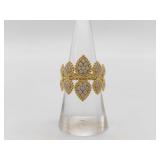  Boucheron Serpent Boheme 5 Motif Double Diamond 18K Yellow Gold Ring