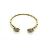 Boucheron Serpent Boheme Twin Diamond 18K Yellow Gold Bracelet Bangle