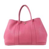 Hermes Pink Calfskin Garden Party Tote Bag