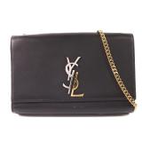 Saint Laurent Black Cowhide Leather Shoulder Bag
