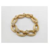 Boucheron Serpent Boheme Diamond 18K Yellow Gold Vintage Bracelet