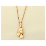 Cartier Love Knot 18K Gold Pendant Necklace