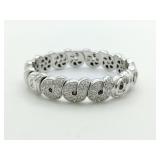Boucheron Diamond 18K White Gold Vintage Estate Bracelet Bangle