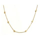 Cartier Love Screws Station Bezel Chain 18K Yellow Gold Necklace
