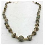 Ancient Spotted Stone & Faience Necklace