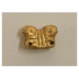 Ancient Double-Headed Lion Gold Pendant