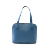 Louis Vuitton Epi Blue Lussac Tote Bag