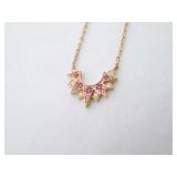 Piaget Sunlight Ruby Diamond 18K Rose Gold Japan Limited Necklace