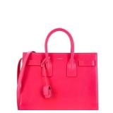 Saint Laurent Pink Sac de Jour Leather Bag