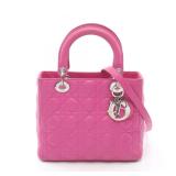 Dior Lady Dior Pink Cannage Handbag