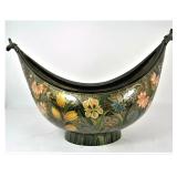 Kashmir Lacquer Boat Shaped Kashkul Vessel