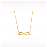 Tiffany & Co. Infinity 18K Yellow Gold Pendant Necklace
